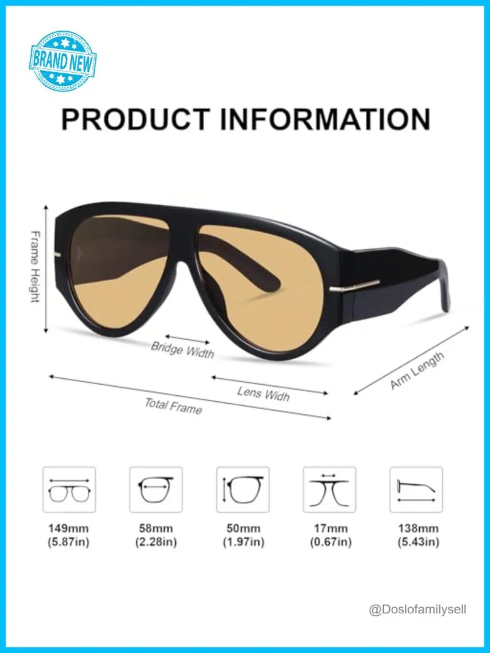 Oversized Retro Aviator Sunglasses with UV400 Protection